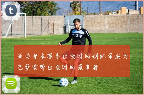 亚马尔本赛季出场时间创纪录成为巴萨前锋出场时间最多者